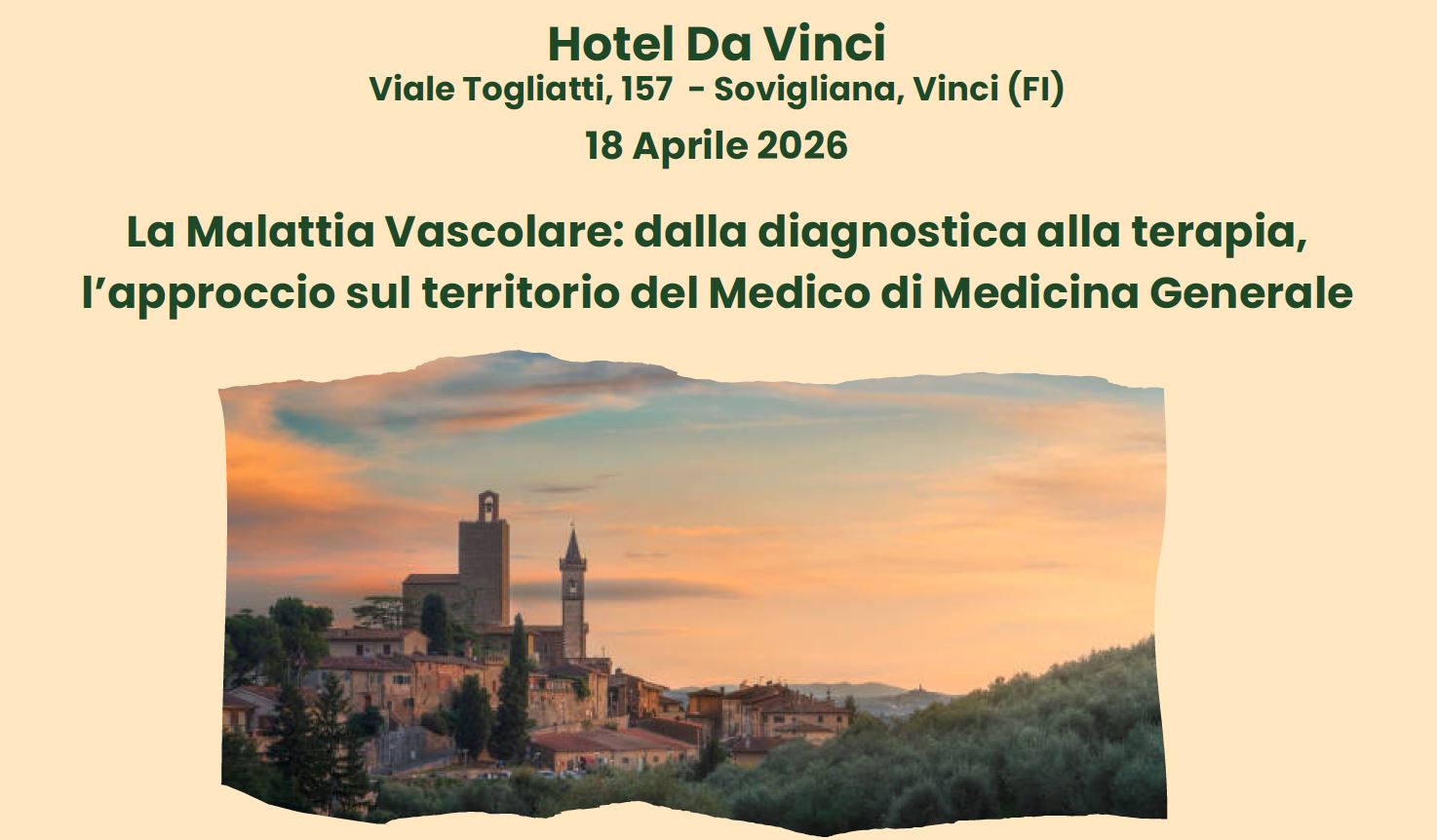 La Malattia Vascolare: dalla diagnostica alla terapia, l’approccio sul territorio del Medico di Medicina Generale