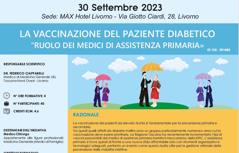 La Vaccinazione del Paziente Diabetico "Ruolo dei medici di Assistenza Primaria"